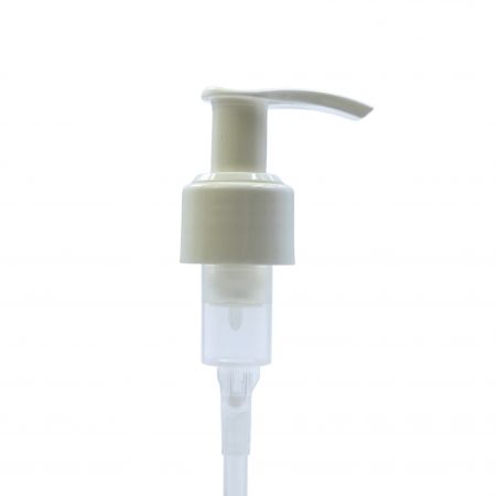 Pompe à lotion en plastique à ressort externe 24/410 - Pompe à lotion en plastique blanche de 2 cc